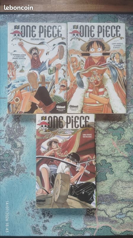 One piece tome 1 ,2 et 3 (image 1)