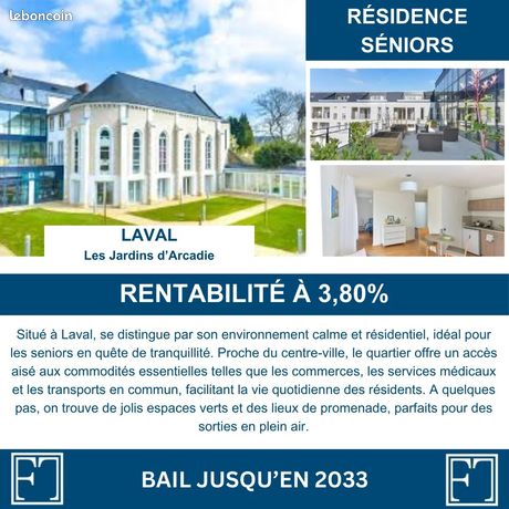 Studio 1 pièce 32 m²