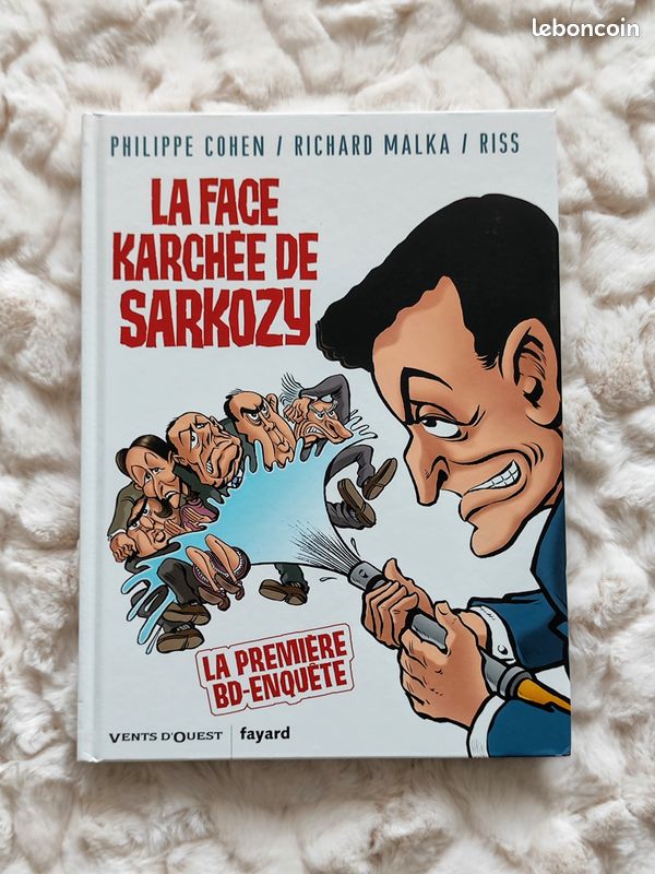 BD "La face karchée de Sarkozy"de Philippe Cohen, Richard Malka, Ris (image 1)