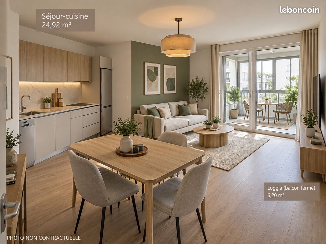 Appartement 2 pièces 44 m² · à La Garenne-Colombes · 44 m² · 416 000 €