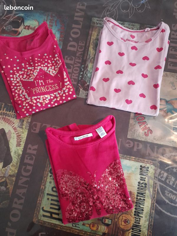 Hauts manches longues, pyjama fille 6 ans (image 2)
