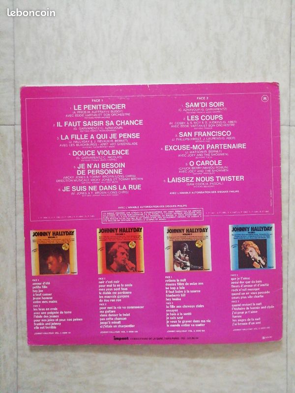 Vinyl Johnny Hallyday (image 3)