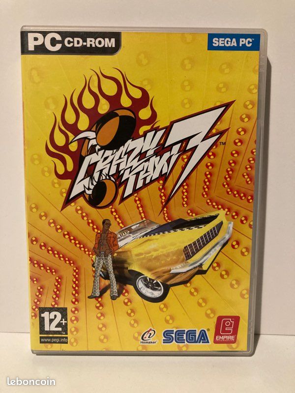 Jeu PC Crazy Taxi (Sega) - Version Française - Bon État - Classique D'Arcade