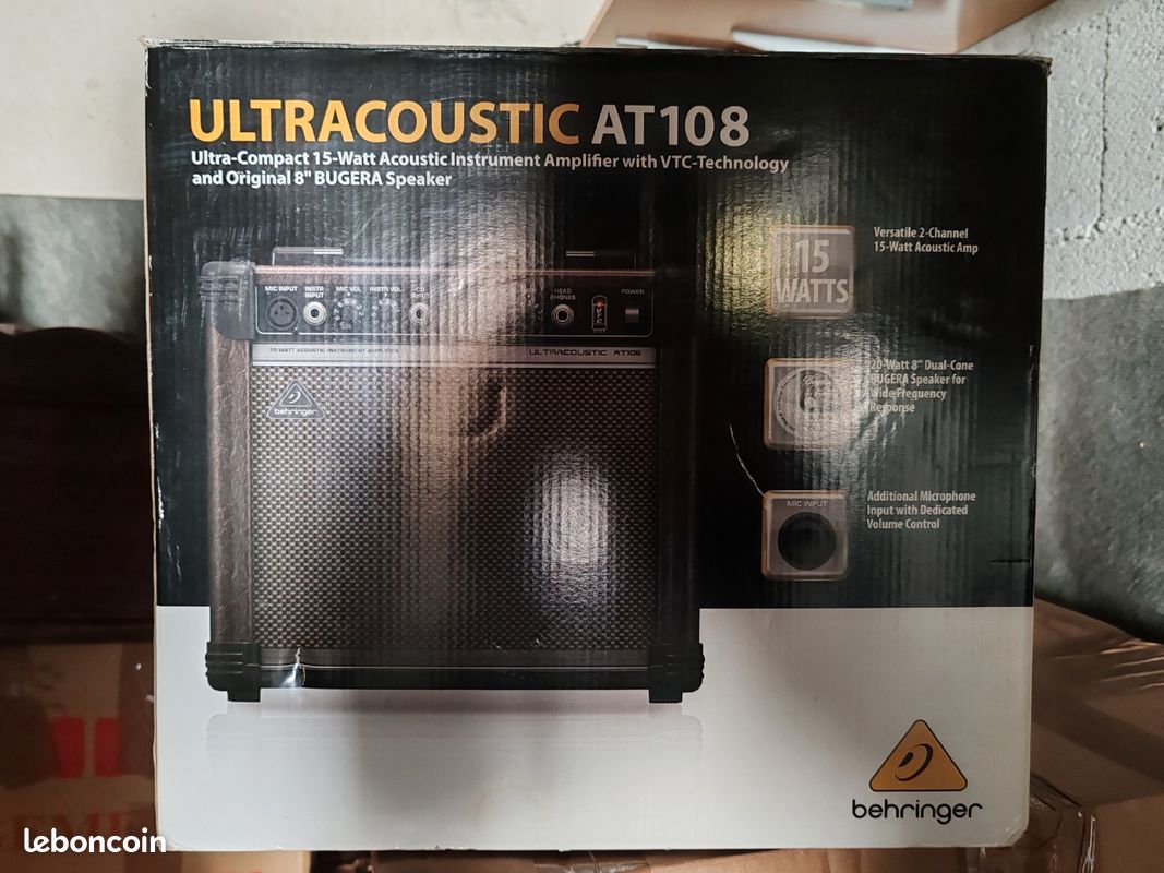 Ampli acoustique Behringer Ultracoustic AT108 – 15W (image 1)