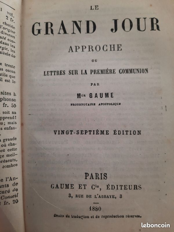 Livre ancien Le Grand Jour Approche ou lettres (image 3)