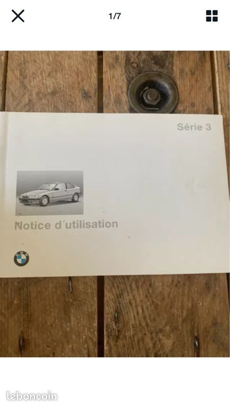 Manuel Notice d’utilisation BMW Série 3 (image 1)