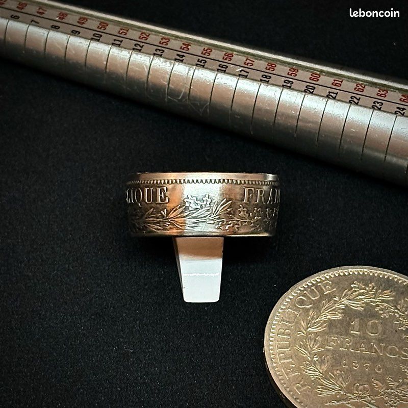 Bague Argent pièce de monnaie 10 Francs Hercule Montres Bijoux