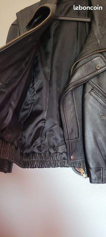 Blouson cuir enfant style perfecto Vêtements