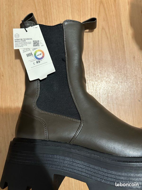 Bottines kaki Pull&Bear T40 (image 3)
