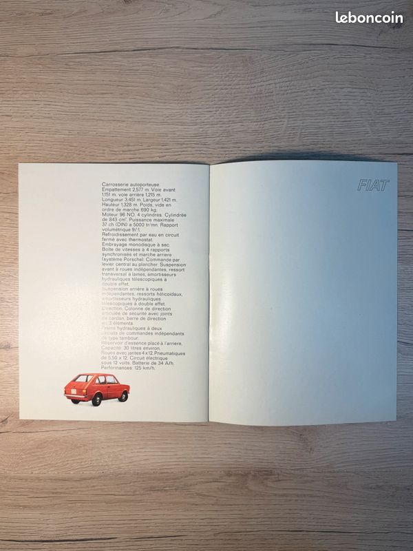 Brochure publicitaire FIAT 133 espagnole 1974 (image 5)
