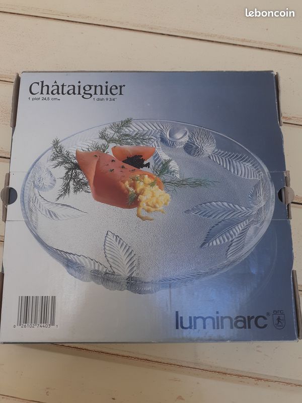Plat cristal d'Arques neuf (image 1)