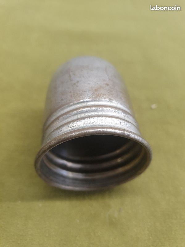 Thermos ancienne en verre eglomise (image 3)