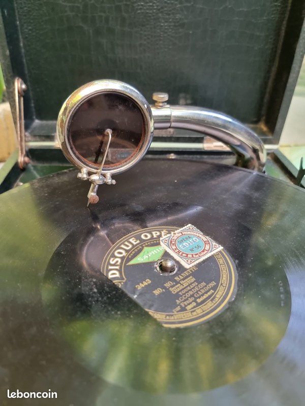 Ancien Phonographe Pathé à manivelle (image 3)