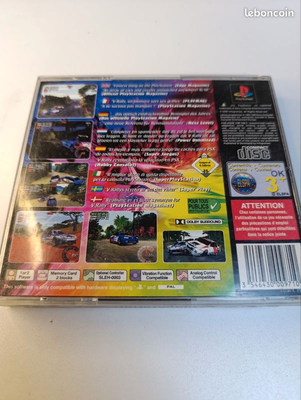 Jeu vidéo PlayStation 1 v-rally (image 2)