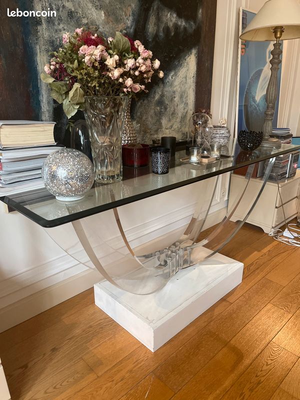 Console plexiglass années 70 (image 1)