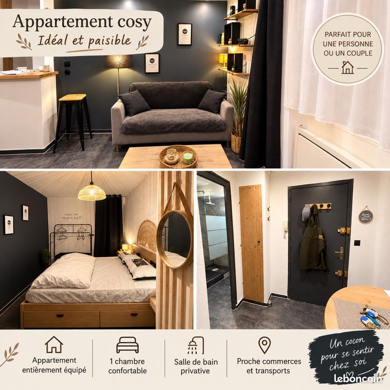 Appartement 2 pièces 28 m² · à Romans-sur-Isère · 28 m² · 610 €/mois