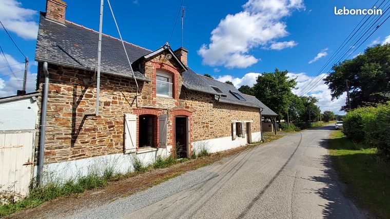 Longère à rénover 110m2 - 4 pièces - 2 chambres - Guipry-Messac
