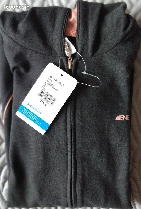 Sweat à Capuche Energetics Vert - Taille L Pour Femme - Neuf Avec étiquettes - Vêtement De Sport