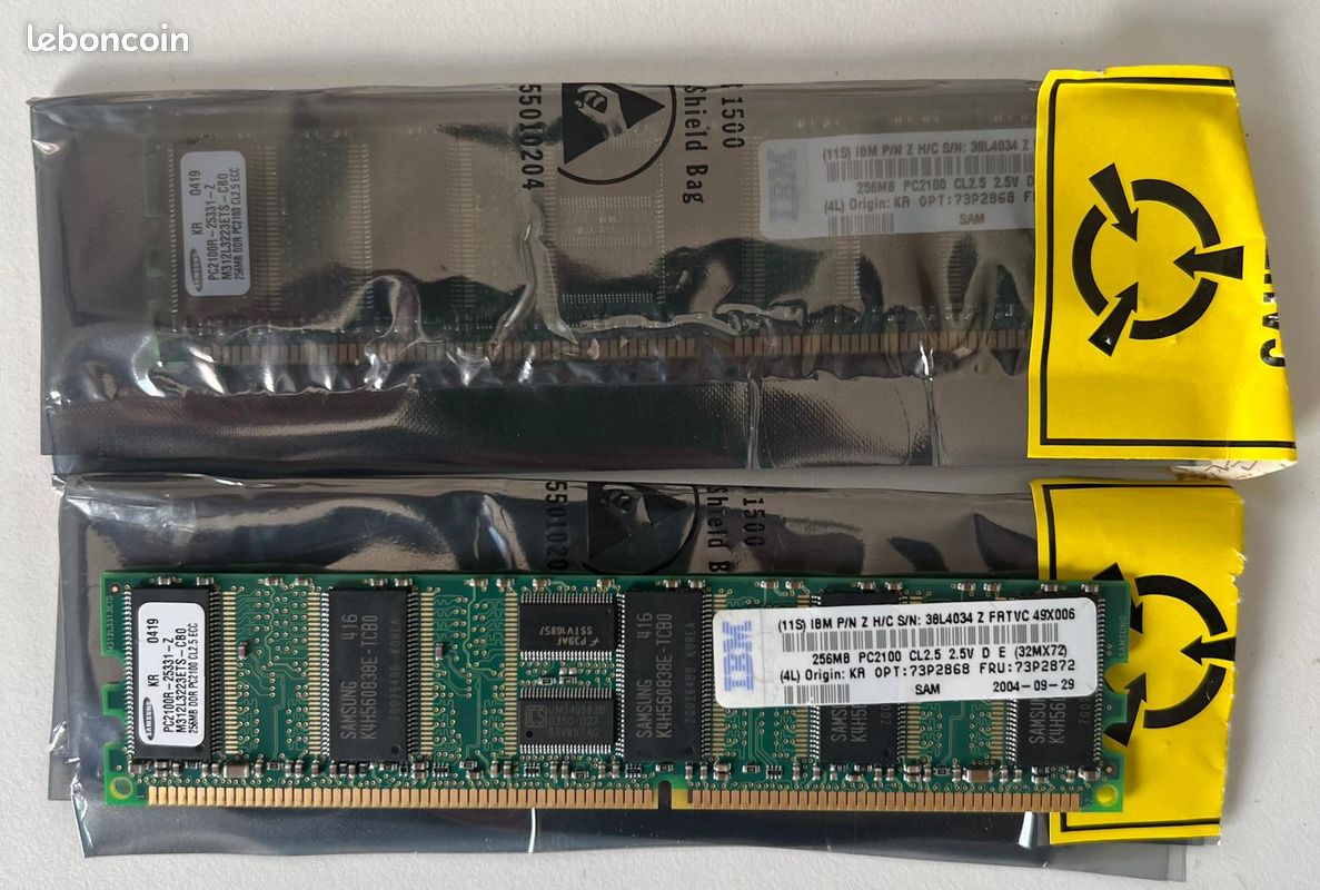 Lot de Mémoire Vive RAM pour ordinateur DDR3/DDR4 et serveur ECC (image 7)