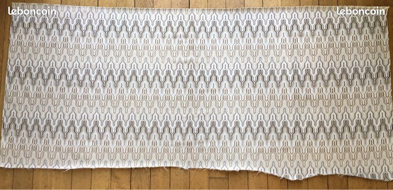 Coupon tissu jacquard motifs géométriques art déco Rubelli (image 2)