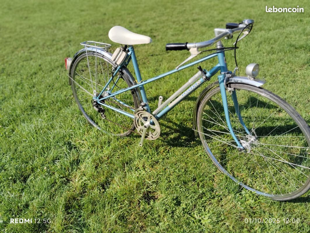 Vélo VTC 28'' MERCIER - 6 vitesses - cadre acier - gris - femme