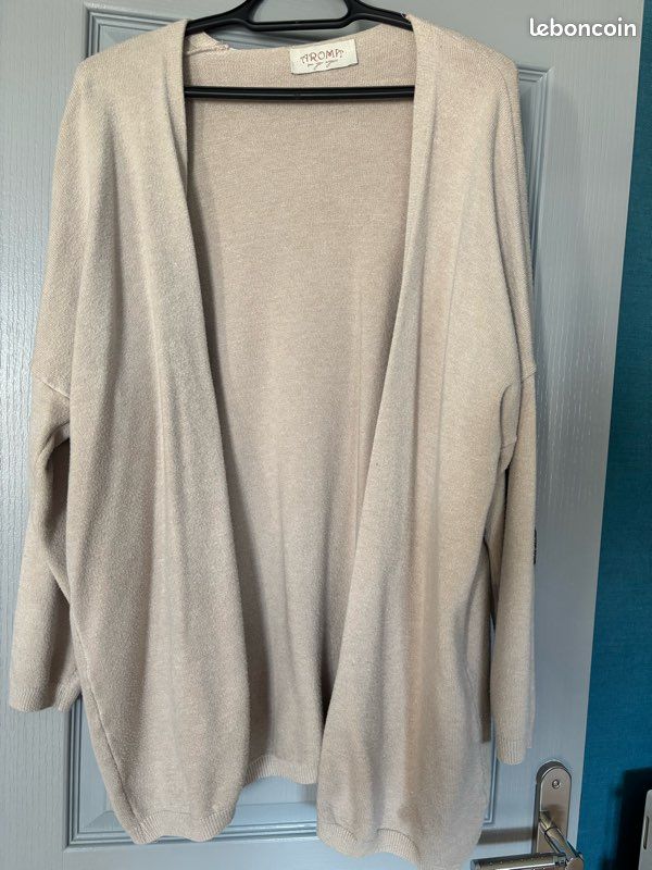 Gilet épais beige (image 1)