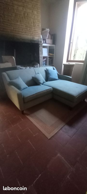 Canapé bleu (image 1)