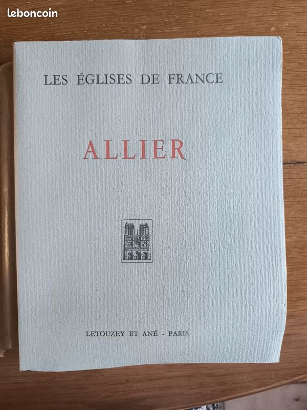 Livre "Les Églises de France : ALLIER" - Éditions Letouzey et Ané (image 1)
