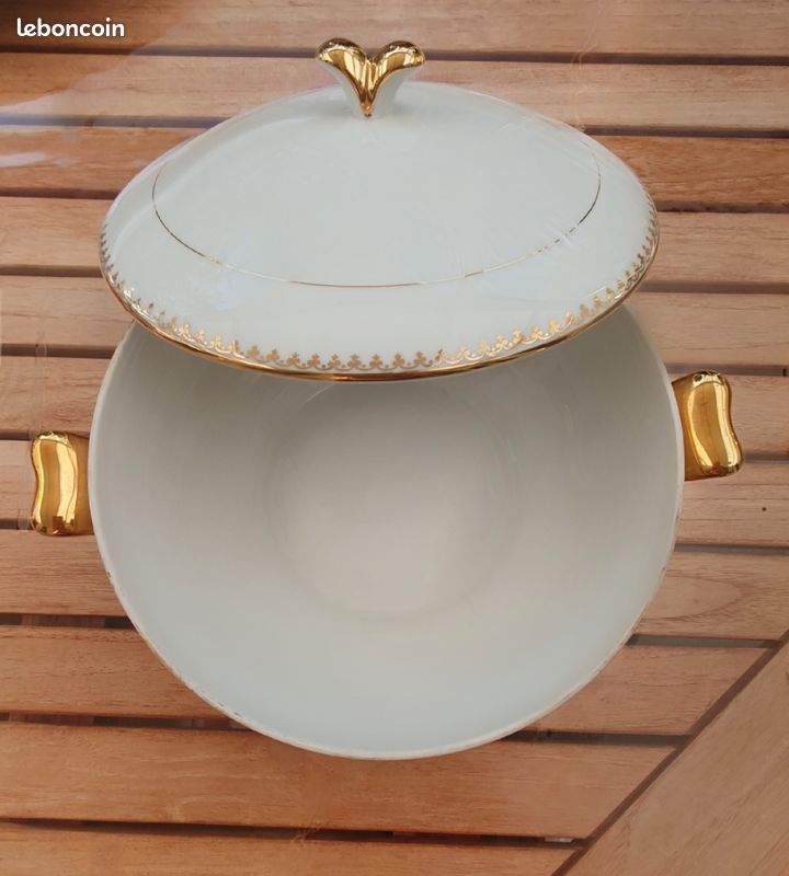 Soupière et plat en porcelaine de Limoges (image 2)