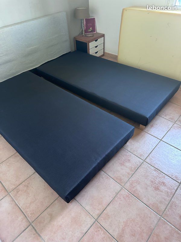 Sommiers tapissier 2x90x190 (image 1)