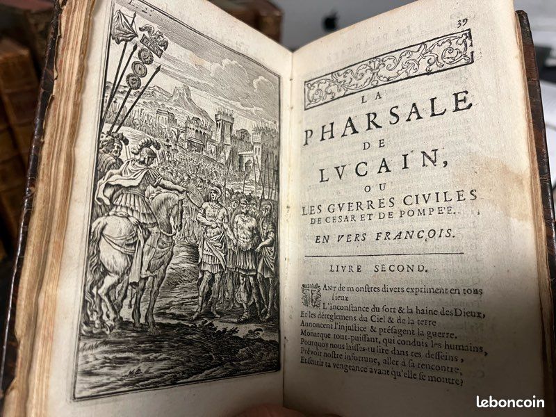 Rarissime : La Pharsale de Lucain mise en vers par Brébeuf (image 10)