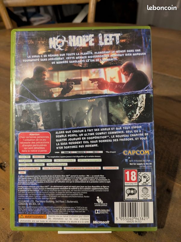 Resident evil 6 Xbox 360 (image 2)