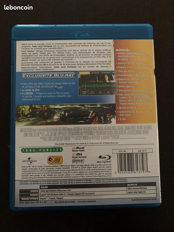 Fast and furious Blu ray (image 2)