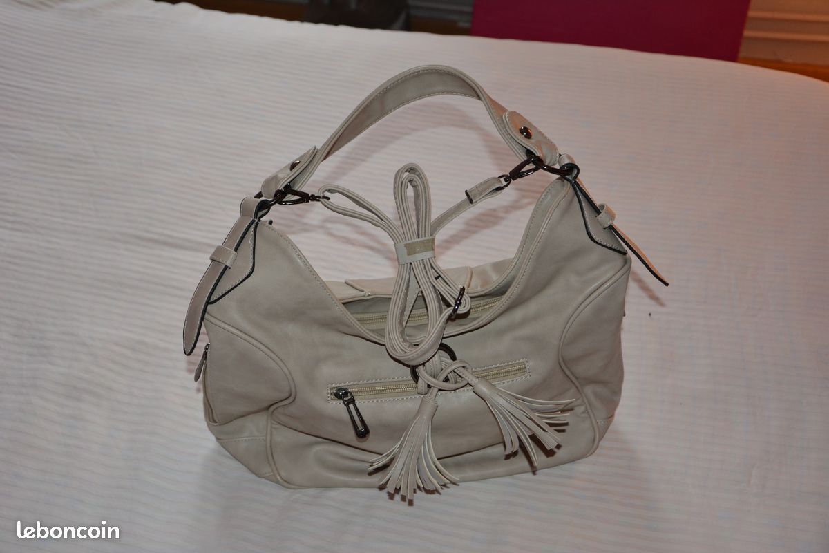 Sac à main beige (image 1)