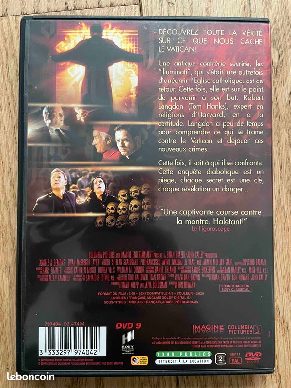 DVD Anges & démons - Tom Hanks - Film de Ron Howard (image 3)