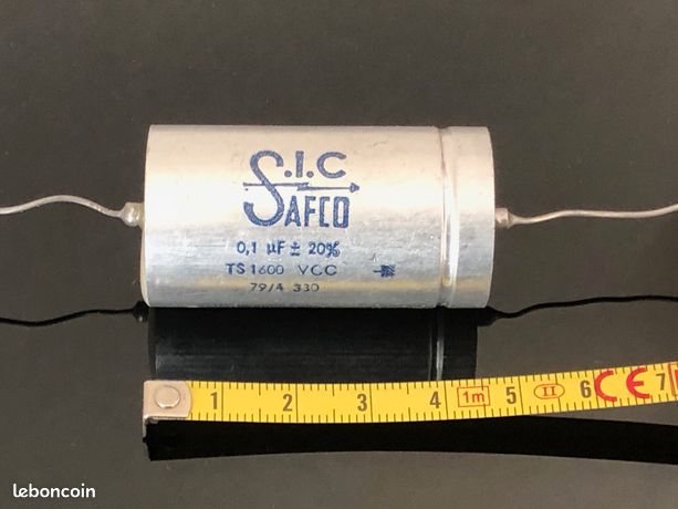 Condensateur à Bain D'huile 4.7µF 1600V Sic-Safco - Neuf, Pour électronique Ou Audio