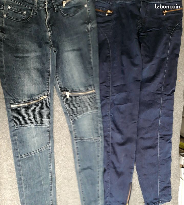 Jean 38 taille basse et souple. Idéal premier mois de grossesse (image 1)
