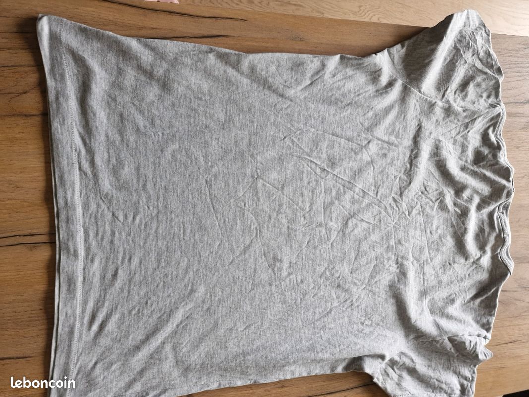 T-Shirt Vintage Franklin Marshall Années 90 - Single Stitch, Taille L, Gris, Made In Italy