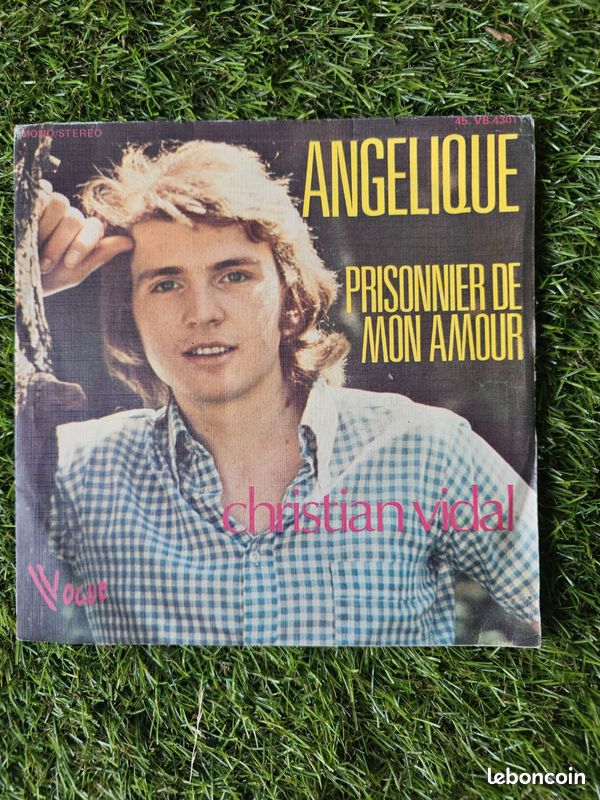 V - disque vinyles 45T CHRISTIAN VIDAL - Angelique - port réduit (image 1)