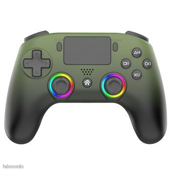 Manette sans fil Subsonic SA5716-3 Bluetooth LED Vert militaire pour PS5 Et PC (image 2)