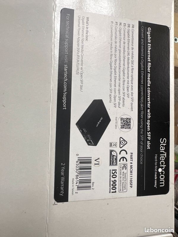Convertisseur de Média Gigabit Ethernet (image 1)