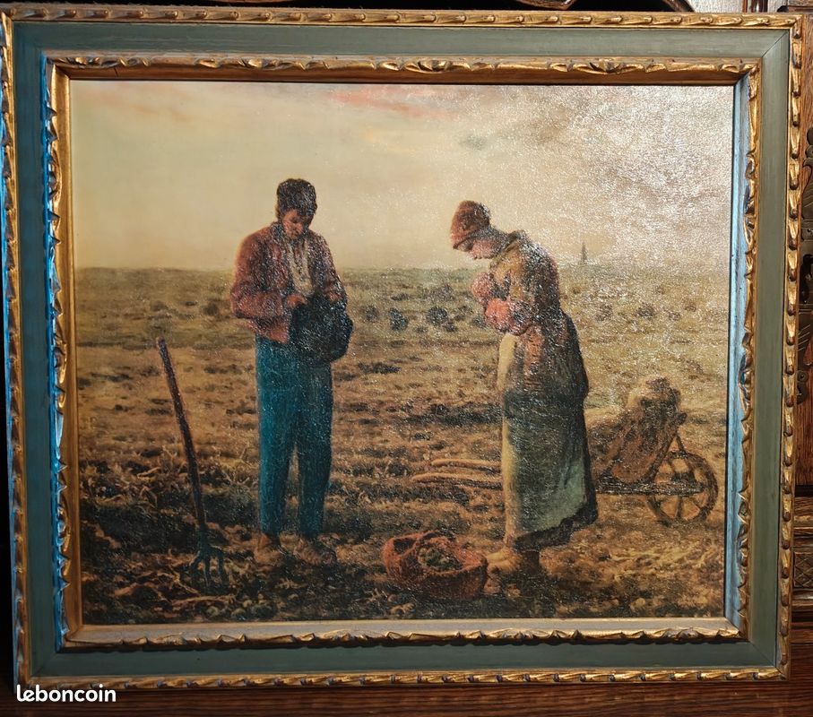 Reproduction tableau l'angélus de Millet (image 1)