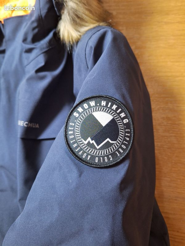 Veste Décathlon Bleu Marine Et Violine - Taille 12 Ans, Polyester, Très Bon État