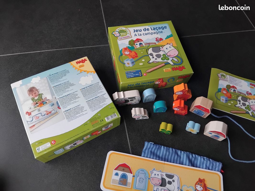 Jeu HABA de laçage A la campagne (image 4)