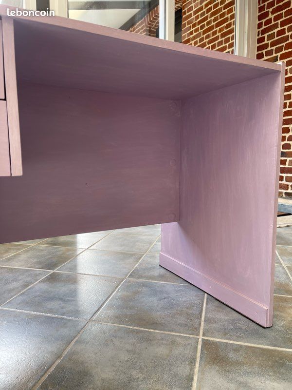 Bureau mauve 2 tiroir (image 6)