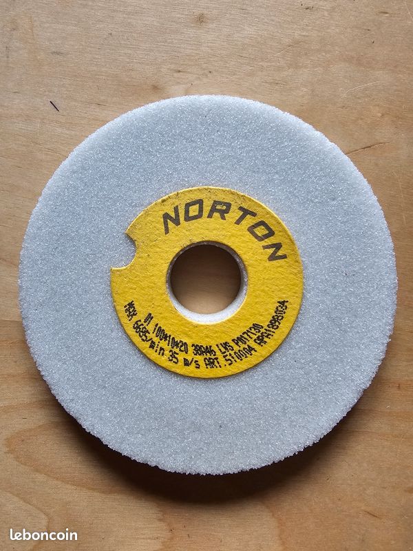 Disque d'affûtage Norton neuf 100x10×20mm (image 1)