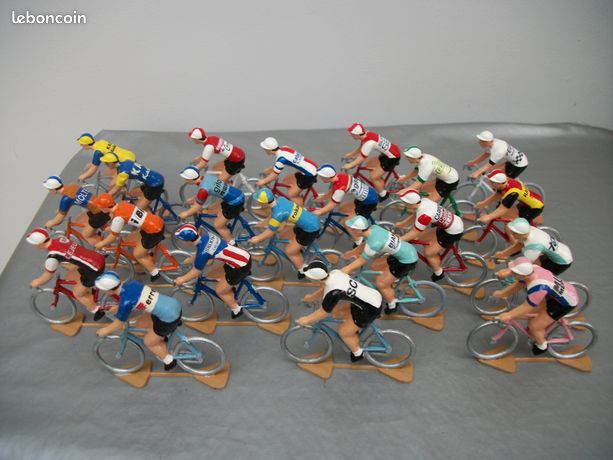Eddy Merckx jaune Tour de France Molteni - figurine petit cycliste