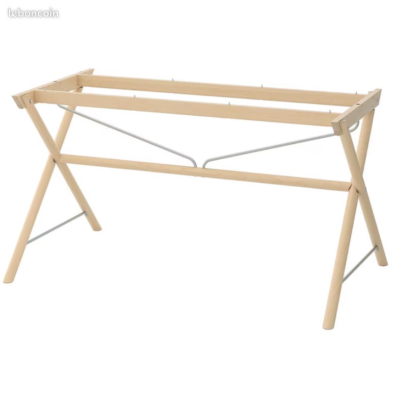 Pied de table en bois neuf (image 1)