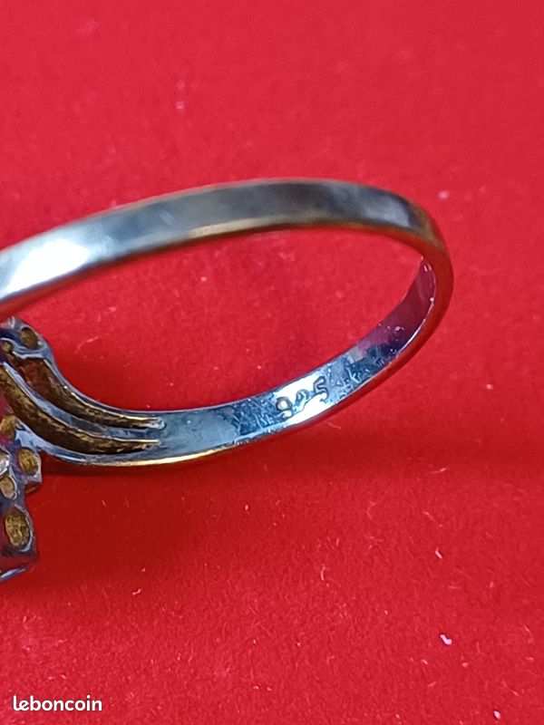 Bague en Argent 925 vieilli - Neuve - Taille 58 Disponible - Femme