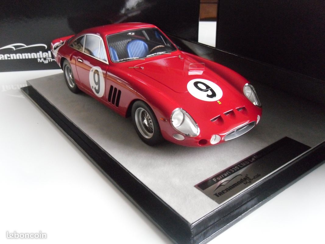 Tecnomodel Ferrari 330 Lmb 4.0l V12 Team Pierre Noblet N 9 24h Le Mans 1963 Pierre Noblet Jean Guichet 1 43 Red 2